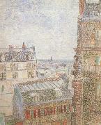 Vincent Van Gogh View of Paris from Vincent's Room in t he Rue Lepic (nn04) USA oil painting reproduction